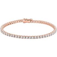 🦚 Roségoldenes Rivière-Armband mit Diamanten für Damen 🦚 Roségoldenes Rivière-Armband mit Diamanten für Damen
