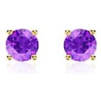 🦚 Ohrstecker für Damen aus 585er Gold mit Amethysten 🦚 Ohrstecker für Damen aus 585er Gold mit Amethysten