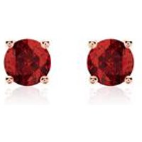 🦚 Granat Damen Ohrschmuck aus 14-karätigem Roségold 🦚 Granat Damen Ohrschmuck aus 14-karätigem Roségold
