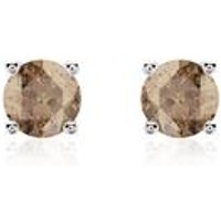 🦚 Rauchquarz Ohrstecker für Damen aus 14 Karat Weißgold 🦚 Rauchquarz Ohrstecker für Damen aus 14 Karat Weißgold