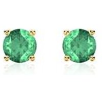 🦚 Smaragd Ohrstecker für Damen aus 14 Karat Gold 🦚 Smaragd Ohrstecker für Damen aus 14 Karat Gold