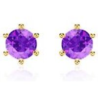 🦚 Ohrstecker für Damen aus 585er Gelbgold mit Amethysten 🦚 Ohrstecker für Damen aus 585er Gelbgold mit Amethysten