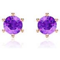 🦚 Amethyst Ohrstecker für Damen aus 585er Roségold 🦚 Amethyst Ohrstecker für Damen aus 585er Roségold