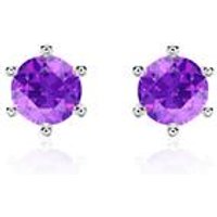 🦚 Amethyst Ohrstecker aus 585er Weißgold für Damen 🦚 Amethyst Ohrstecker aus 585er Weißgold für Damen