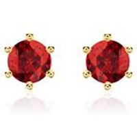 🦚 Granat Ohrschmuck für Damen aus 14-karätigem Gold 🦚 Granat Ohrschmuck für Damen aus 14-karätigem Gold