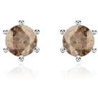 🦚 Rauchquarz Ohrstecker für Damen aus 585er Weißgold 🦚 Rauchquarz Ohrstecker für Damen aus 585er Weißgold