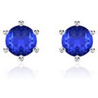 🦚 Ohrstecker für Damen aus 585er Weißgold mit Saphiren 🦚 Ohrstecker für Damen aus 585er Weißgold mit Saphiren