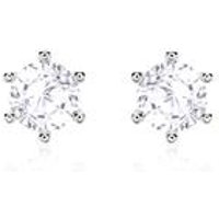 🦚 Ohrstecker für Damen aus 14 Karat Weißgold, Weißtopas 🦚 Ohrstecker für Damen aus 14 Karat Weißgold, Weißtopas