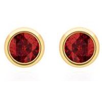 🦚 Granat Ohrstecker für Damen aus 585er Gold 🦚 Granat Ohrstecker für Damen aus 585er Gold