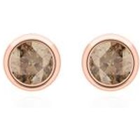 🦚 585er Roségold Ohrstecker für Damen mit Rauchquarzen 🦚 585er Roségold Ohrstecker für Damen mit Rauchquarzen