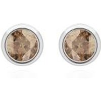 🦚 Damen Ohrstecker aus 585er Weißgold mit Rauchquarzen 🦚 Damen Ohrstecker aus 585er Weißgold mit Rauchquarzen