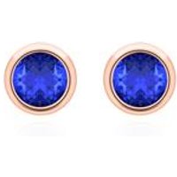 🦚 Damen Ohrstecker aus 585er Roségold mit Saphiren 🦚 Damen Ohrstecker aus 585er Roségold mit Saphiren