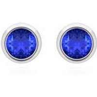 🦚 14 Karat Weißgold Ohrstecker für Damen mit Saphiren 🦚 14 Karat Weißgold Ohrstecker für Damen mit Saphiren