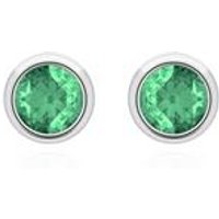 🦚 Damen Ohrstecker aus 585er Weißgold mit Smaragden 🦚 Damen Ohrstecker aus 585er Weißgold mit Smaragden