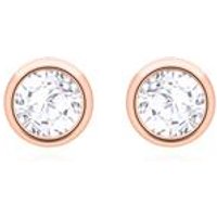 🦚 Damen-Ohrstecker aus 585er Roségold, Weißtopas 🦚 Damen-Ohrstecker aus 585er Roségold, Weißtopas