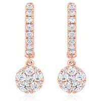 🦚 Creolen für Damen aus Roségold mit Diamanten 🦚 Creolen für Damen aus Roségold mit Diamanten