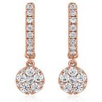 🦚 Creolen für Damen aus Roségold mit Lab Diamanten 🦚 Creolen für Damen aus Roségold mit Lab Diamanten