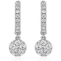 🦚 Ohrringe aus Weißgold oder Platin mit Lab Brillanten 🦚 Ohrringe aus Weißgold oder Platin mit Lab Brillanten