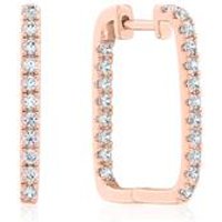 🦚 Damen Creolen aus Roségold mit Brillanten 🦚 Damen Creolen aus Roségold mit Brillanten