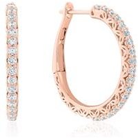 🦚 Roségold Creolen für Damen mit Diamanten 🦚 Roségold Creolen für Damen mit Diamanten