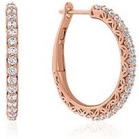 🦚 Roségold Creolen für Damen mit Lab Grown Diamanten 🦚 Roségold Creolen für Damen mit Lab Grown Diamanten