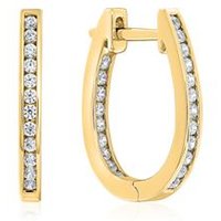 🦚 Gold Creolen für Damen mit Diamanten 🦚 Gold Creolen für Damen mit Diamanten