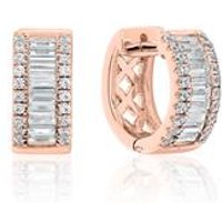 🦚 Roségold Creolen für Damen mit Diamanten 🦚 Roségold Creolen für Damen mit Diamanten