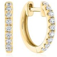 🦚 Damen Creolen aus Gelbgold mit Brillanten 🦚 Damen Creolen aus Gelbgold mit Brillanten