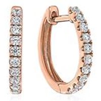 🦚 Roségoldene Creolen für Damen mit Lab Grown Brillanten 🦚 Roségoldene Creolen für Damen mit Lab Grown Brillanten