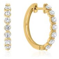 🦚 Lab Grown Diamant Creolen für Damen aus Gelbgold 🦚 Lab Grown Diamant Creolen für Damen aus Gelbgold