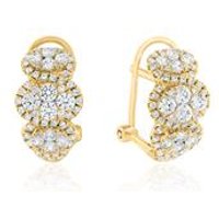 🦚 Diamant Ohrringe für Damen aus Gelbgold 🦚 Diamant Ohrringe für Damen aus Gelbgold