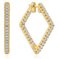 🦚 Gold Creolen für Damen mit Lab Grown Diamanten 🦚 Gold Creolen für Damen mit Lab Grown Diamanten