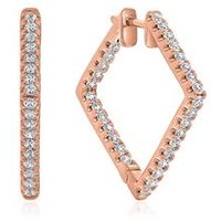 🦚 Creolen für Damen aus Roségold mit Lab Grown Brillanten 🦚 Creolen für Damen aus Roségold mit Lab Grown Brillanten