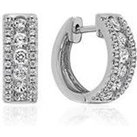 🦚 Creolen aus Weißgold oder Platin mit Lab Brillanten 🦚 Creolen aus Weißgold oder Platin mit Lab Brillanten