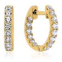 🦚 Gelbgold Ohrringe für Damen mit Diamanten, Lab Grown 🦚 Gelbgold Ohrringe für Damen mit Diamanten, Lab Grown