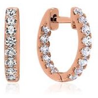 🦚 Ohrschmuck für Damen aus Roségold mit Diamanten, Lab 🦚 Ohrschmuck für Damen aus Roségold mit Diamanten, Lab