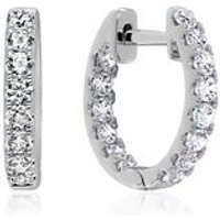 🦚 Creolen aus Weißgold oder Platin mit Labor Brillanten 🦚 Creolen aus Weißgold oder Platin mit Labor Brillanten