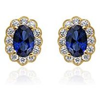🦚 Saphir Ohrstecker aus Gelbgold mit lab-grown Diamanten 🦚 Saphir Ohrstecker aus Gelbgold mit lab-grown Diamanten