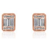 🦚 Lab Grown Diamant Ohrstecker für Damen aus Roségold 🦚 Lab Grown Diamant Ohrstecker für Damen aus Roségold