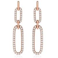 🦚 Damen Ohrstecker aus Roségold mit Diamanten, Lab 🦚 Damen Ohrstecker aus Roségold mit Diamanten, Lab