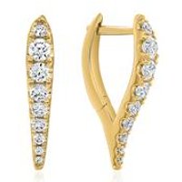 🦚 Gold Ohrringe für Damen mit Diamanten 🦚 Gold Ohrringe für Damen mit Diamanten