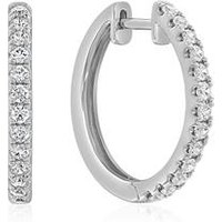 🦚 Weißgold oder Platin Creolen für Damen mit Brillanten 🦚 Weißgold oder Platin Creolen für Damen mit Brillanten