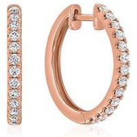 🦚 Ohrringe für Damen aus Roségold mit Lab Brillanten 🦚 Ohrringe für Damen aus Roségold mit Lab Brillanten