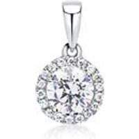 🦚 750er Weißgold Anhänger mit Diamanten, Center lab grown 🦚 750er Weißgold Anhänger mit Diamanten, Center lab grown