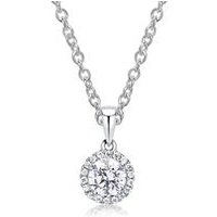 🦚 750er Weißgold Kette mit Diamantanhänger, lab grown 🦚 750er Weißgold Kette mit Diamantanhänger, lab grown