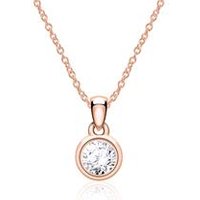 🦚 Kette für Damen aus 14K Roségold mit Diamant 🦚 Kette für Damen aus 14K Roségold mit Diamant