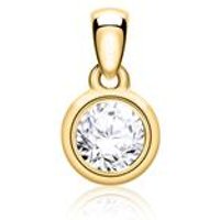 🦚 Anhänger aus 14-karätigem Gold mit Diamant 🦚 Anhänger aus 14-karätigem Gold mit Diamant