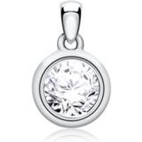 🦚 Anhänger aus 14-karätigem Weißgold mit Diamant 🦚 Anhänger aus 14-karätigem Weißgold mit Diamant