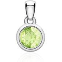 🦚 14 Karat Weißgold Anhänger für Ketten mit Peridot 🦚 14 Karat Weißgold Anhänger für Ketten mit Peridot
