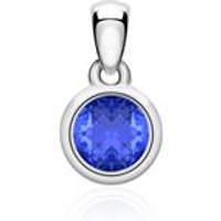 🦚 Kettenanhänger aus 585er Weißgold mit Saphir 🦚 Kettenanhänger aus 585er Weißgold mit Saphir